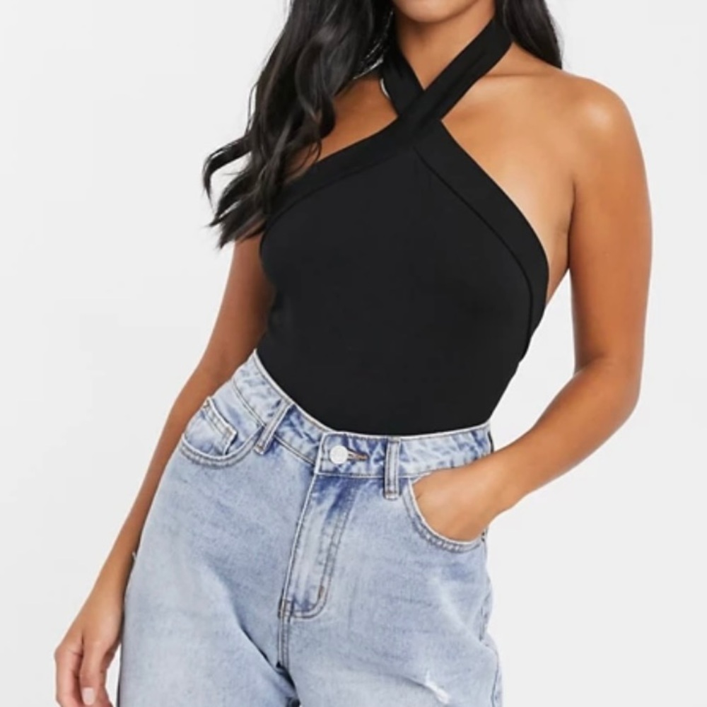Halterneck bodysuit
